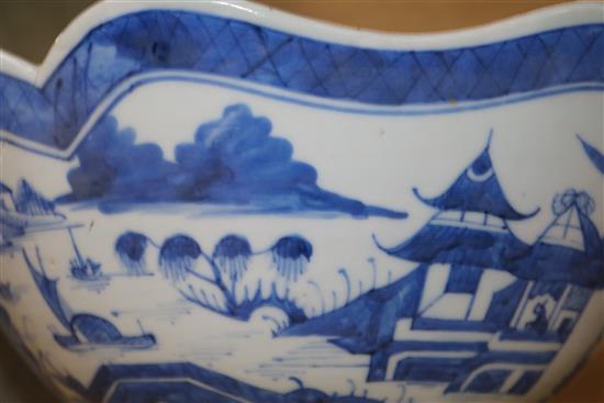 Two Chinese blue and white bowls Diam 24cm